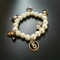 Pinos Broches Design da marca Pearls Bracelets Bracelets for Women Bijoux No.5 Bracelete de luxo Pulseiras feminina L221024