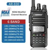 Walkie Talkie ABBREE AR-830 Air Band 136-520MHz Full Wireless Copy Frequency Support Type-C Amateur Two Way Radio 221022