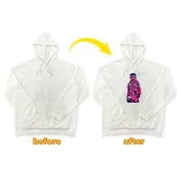 Sweats à capuche Fleece Fleece Blanc Sublimation Blank Hoodie Pullover Women's Men's plus taille 100% Polyester Adult à sweats pour cadeaux personnalisés