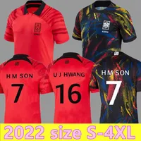 Storlek S-4XL Sydkorea 2022 Soccer Jerseys Home Away Son UJ Hwang Kim Lee Jeong Sung Lee Kwon 2023 Jersey Football Shirts Red 22 23 Set Fult Kits