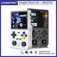 Taşınabilir Oyun Oyuncuları Anbernic RG353V 3.5 inç 640x480 Handheld Player Dahili 20 Simülatör Retro Kablolu Tutamak Android Linux OS RG353VS 221022