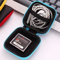 Headphone Boxes PU Leather Earbuds Pouch Mini Zipper Earphone box Protective USB Cable Organizer Fidget Spinner Storage Bags 5 Color YSJ05