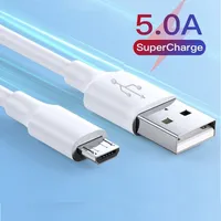 C￢bles de t￩l￩phone portable Micro USB Cable 5A T￩l￩phone mobile de fil de charge rapide pour Xiaomi Redmi Samsung Andriod Data Cord