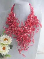 Choker African Wedding Beads Shell Flower Jewelry Necklce 20"