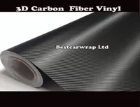 3m de qualidade 3D Black Carbon Fiber Vinyl Wrap no filme Filming com dreno de ar de qualidade superior 152x30mroll 498x98ft59999298