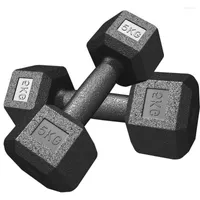 Hantel hexagonal hantel vikt pesas gimnasio mancuerna tr￤ning utrustning fitness sport mancuerna 10 kg gummied