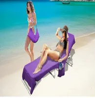 Sac de serviette en microfibre sac de plage serviette de plage coucher le chair de belles du jardin de vacances Poches de salon transportent sac7267773