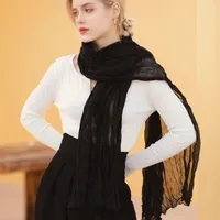 Scarves Fashion Muslim Hijab Bandana Scarf Soft Solid Color Headscarf Islamic Wraps Shawl Women Beach Sun Protection
