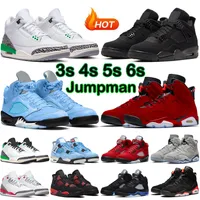 Nike Air Jordan Retro 3 4 5 6 Jumpman 3s 4s 5s 6s Uomini Scarpe da basket Sneakers UNC Black Cat Infrared Bred Oreo Concord Mens Womens Outdoor Sports Trainers