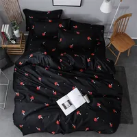 Ensembles de literie mignons de motifs de champignons rouges ensembles de literie 34 pcs super doux doublures couvre-lit à lit de lit de lit de lit de couverture reine King Size 221025