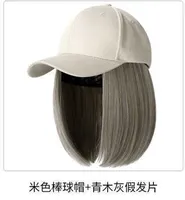 Ballkappen Fashion Hat Patchwork Cool Light Color System False Hair Lady Baseball Hut Frauen Freizeitvisoren Cap L221022