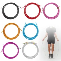 Gymnastic Rings High Quality Outdoor Wire Cable Black Red Blue Speed Jump Ropes Spare Rope Replaceable Skipping Cables 221025