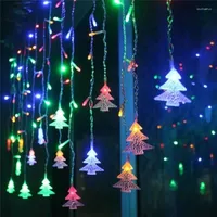 Stringhe 5m 96 LED Curta per ghiacciola fata Light Ac 220V Christmas for Wedding Home Garden Party Decor