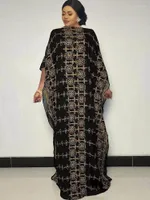 Batwing hylsa ankara klänningar tjej party boubou africain femme afrikanska dashiki kläder stora storlek kvinnor maxi klänning