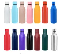 550 ml bouteille d'eau en acier inoxydable cola forme thermos en poudre enrobée de voyage extérieur flacon d'isolation thermique bouteilles d'eau en métal