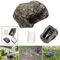 Förvaringslådor fack utomhus reservträdgård nyckel rock dold dölj i sten säkerhet säker gömning containrar mini skåp 221024
