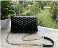 Top Quality Designer Handbags With dust bag tote sheepskin caviar metal chain silver Handbag Leather Shoulder Flip cover diagonal Bags N8291