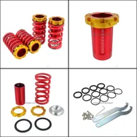 Shock Absorbers Pqy Forged Aluminum Coilover Kits For Honda Civic 8800 Red Available Suspension   Springs Pqyth11 Drop Delivery 2022 Dhdw5