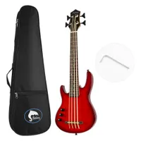 Batowanie na ukulele gitarę basową Fretted Electric Uku bass bass aquila String leworęczny styl z torbą koncertową