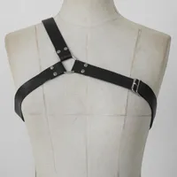 Belts PU Leather Harness Strap Womens Sexy Lingerie Body Bondage Cage Single Shoulder Garters Gothic Harajuku Suspenders