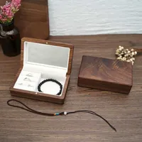 Jewelry Cajas Organizador de cajas para mujeres Men Almacenamiento de almacenamiento Pequeño pulsero de cuello por contenedor de madera L221021