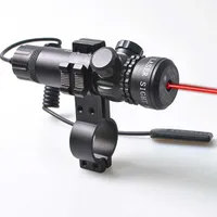 Original Laser Red Sight Dot Scope Hunt Rifle Rail Mount Box Set w/2 Switches