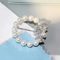 Spille 925 gioielli argento eleganti fiocchi di neve broche broche autunno e accessori per spille invernali Designer spille per donne marca di lusso L221024