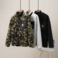남자 재킷 카르 하트 디자이너 캐시미어 지퍼 코트 패션 브랜드 느슨한 캐주얼 다목적 재킷