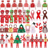 Bebekler Kawaii Noel Elf Bebek Kardan Adam Gingerbread Man Giyim Giyim Göz Yama Yemek Şapka Önlük Yüz Maskesi Bebek Bebek Giysileri Oyuncak Aksesuarları 221025