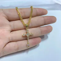 Naszyjniki wisiorek Modna moda prosta złocone urok kryształowy naszyjnik dla kobiet biżuteria piękna kobieta dar kobiety
