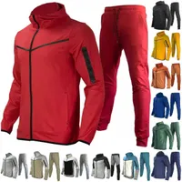 Diseñador Men delgados/mujeres Sportswear Tech Pants de vellón Suits Traits Mens Track Sweat Traje Capas Man Jogger Capas de chaquetas