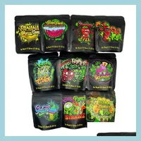 Packing Bags Wholesale Flower Mylar Bags 3 5G Gelato Kush Cake Zour Punch Stz Pack Watermelonz Stand Up Pouch Zipper Bag Drop Delive Dhu38