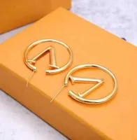 Mode Frauenbrief Einfache Ohrringe für Frauen Hochwertiges Ohrstolder -Pendell Luxusmarken Designer Schmuck Ohrring Party Memorial Day