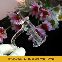ユニークなTerp Slurper Quartz Banger Sets Smoking Accessories New Etched Full Welded Engrave Beveled Edge Lotus Blender Nail for Dab Rigs Bong