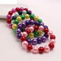 Girls Bracelet Jewelry Childrens Accessories Pearl Beads Sequin E22999