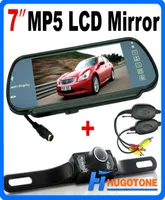 HD 7 -tums bil Bluetooth MP5 RearView Camera LCD Monitor Mirror Car Reversing LED NightVision Back Up Camera6083309