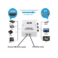 Video Charge AV -kabels Connectoren Adapter Connector Composiet Audio voor PC -laptop HDMI tot 3 RCA GANA 1080P 3RCA CVBS Ondersteuning