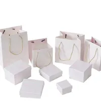 Jewelry Boxes 12Pcs Pink Packaging Box Bag for Necklace Bracelet Earrings Hair Clips Packing Gift Bags Oganizer Case Storage L221021