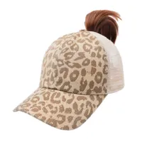 Leopard canvas verjaardagshoed cheetah trucker cap cn magazijn kaki hoeden domil1062001