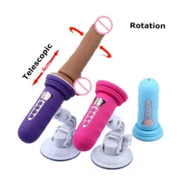 Elektrische Massaggers Sex Toys Masager Mini Maschine Realistische rotierende teleskopische Dildo -Vibrator -Spielzeuge für Frauen G Spot Masturbation Automatischer Gunsaugung Tasse