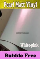 Premium Pearl White Matt Vinyl Wrap Whitepink Pearlescent White Matte Film Car Rapping Size15220Mroll 5x66ft2236356