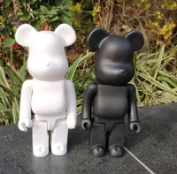 11 인치 400 Bearbrick Action Figures 블록 Bear PVC 모델 그림 어린이 선물 DIY 페인트 인형 어린이 장난감 T2003218141641
