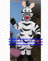 White Zebra Mascot Costume Mascotte ZEBRAKDDI Pinto Adult Cartoon Character Outfit Suit Children Playground Give Out Leaflets No.1852
