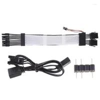 Компьютерные кабели 8 -контактный питание для удлинительного питания RGB PEBERED PSU с контроллером освещения 5 В 3PIN ARGB SYNC SIR