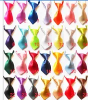 50pcs Fashion solid color and candy color Polyester Silk Pet Dog Necktie Adjustable Handsome Bow Tie Necktie Grooming Supplies P93337285