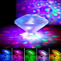 Floating Underwater Light RGB Submersible LED Disco party Lights Glow Show Swimming Pool Tub Spa Lamp Baby Bath Lighting218r