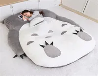 Dorimytrader Anime Totoro Sleeping Bag Soft Plush Large Cartoon Totoro Sofa Bed Tatami Beanbag for Children Gift Room Decoration D9107305
