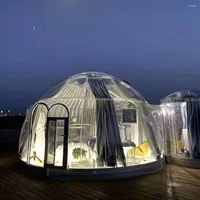 テントとシェルター星空バブルハウスキャンプ透明なテントエルアウトドアダイニングBB