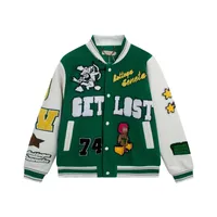 Fashion Jackets Varsity Animal Letter Giacca all&#039;uncinetto Baseball Floral Baseball Coppie da donna Mens Coat Size S-XL