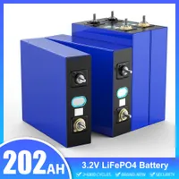 3,2 V 202AH 100AH ​​LIFEPO4 -Zell -Lithium -Ionen -Phosphat -Batterien für Off Grid Solar Power System Home Solar Battery RV Ev Es